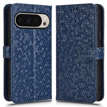 Voor Google Pixel 9 / Pixel 9 Pro Portemonneehoesje Dot Pattern Imprint PU Leren Telefoonhoesje