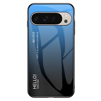 Voor Google Pixel 9 Pro / 9 Hoes Anti-Kras Gehard Glas + PC+TPU Telefoonhoesje