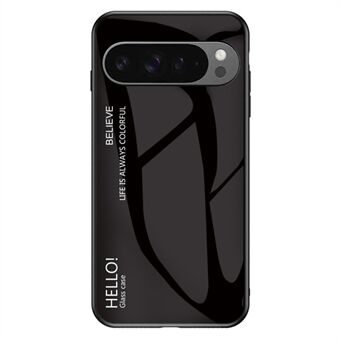 Voor Google Pixel 9 Pro XL Hoes Anti-Kras Gehard Glas + PC+TPU Telefoonhoesje