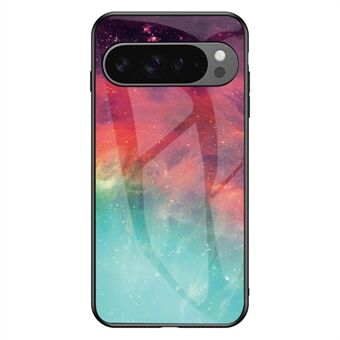 Voor Google Pixel 9 Pro XL Hoes Sterrenhemel Patroon Gehard Glas Telefoonhoesje