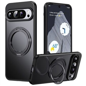 Voor Google Pixel 9 / Pixel 9 Pro Hoesje Roteerbare Magnetische Kickstand TPU+Acryl Telefoonhoes