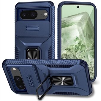 Voor Google Pixel 8 Hoes Camshield Kickstand TPU+PC Anti-Slip Telefoonhoes
