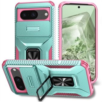 Voor Google Pixel 8 Hoes Camshield Kickstand TPU+PC Anti-Slip Telefoonhoesje