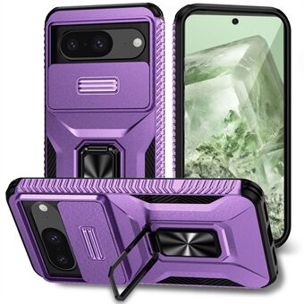 Voor Google Pixel 8 Hoes Camshield Kickstand TPU+PC Anti-Slip Telefoonhoesje