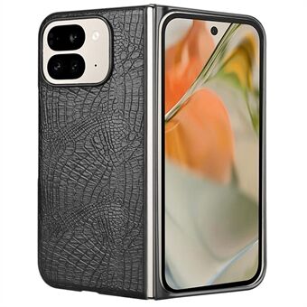 Voor Google Pixel 9 Pro Fold 5G Hoes Krokodillen Textuur Leer beklede Harde PC Telefoonhoes