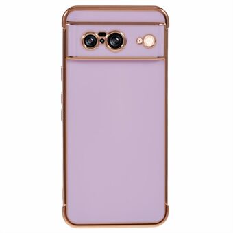 Voor Google Pixel 8 Hoesje Geëlectroplateerde Frame TPU Zachte Telefoonhoes