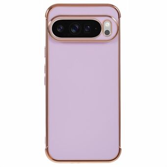 Voor Google Pixel 9 Pro XL Hoes Electroplated Frame TPU Zacht Telefoonhoesje