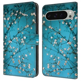 Voor Google Pixel 9 / Google Pixel 9 Pro Hoes Patroon Gedrukte Beschermhoes TPU+PU Leren Flip Telefoonhoesje
