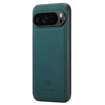 DG.MING Voor Google Pixel 9 Pro XL Hoes PU Leren Bekleed PC+TPU Hybride Telefoonhoesje