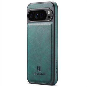 DG.MING Voor Google Pixel 9 Pro XL Hoes Anti-Val Leren Gecoate PC+TPU Telefoon Achterkant Bescherming