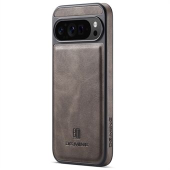 DG.MING Voor Google Pixel 9 Pro XL Hoes Anti-val Leren Gecoat PC+TPU Telefoon Achterkant Bescherming
