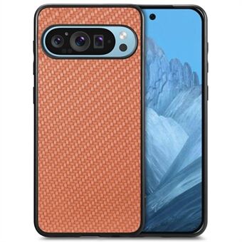 Voor Google Pixel 9 / Pixel 9 Pro Hoesje Carbon Fiber Textuur PU+PC+TPU Telefoonhoesje