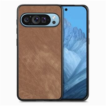 Voor Google Pixel 9 / Pixel 9 Pro Hoesje Retro Leer + TPU Schokbestendige Beschermende Telefoonhoes