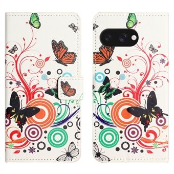 Voor Google Pixel 9a Hoesje Patroon Print PU Lederen Portemonnee Telefoonhoesje