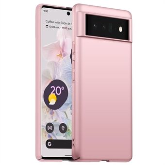 Voor Google Pixel 6 Pro 5G Anti-stof Valbescherming PC Hoes Effen Kleur Telefoon Achterkant