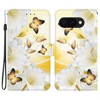 Voor Google Pixel 9a Portemonnee Telefoonhoes Anti-Val Leren Flip Cover Patroon Afdrukken