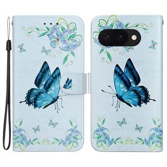 Voor Google Pixel 9a Portemonnee Telefoonhoes Anti-Val Lederen Flipcover Patroonbedrukking