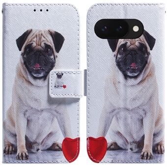 Voor Google Pixel 9a Portemonnee Hoes Patroon Print Lederen Telefoonhoesje