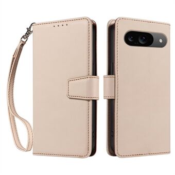 Voor Google Pixel 9 Hoes RFID-Blocking Lederen Portemonnee Flip Telefoonhoes met Polsbandje