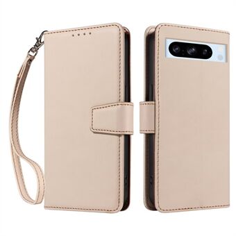 Voor Google Pixel 8 Pro Hoes RFID-blokkerende Leren Portemonnee Flip Telefoonhoes met Polsbandje