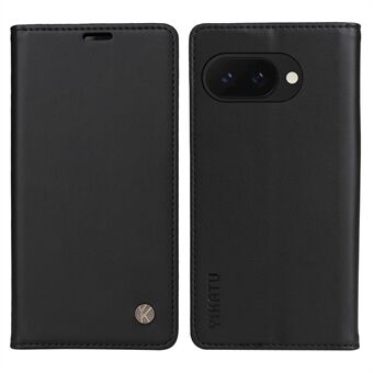 YIKATU YK-001 Voor Google Pixel 9a Hoesje Standaard Leren Telefoonhoes Sterke Magnetische Sluiting