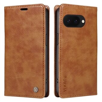 YIKATU YK-006 Voor Google Pixel 9a Hoesje Magnetische Sluiting Leren Telefoonhoes Litchi Textuur