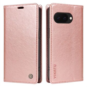 YIKATU YK-006 Voor Google Pixel 9a Hoes Magnetische Sluiting Lederen Telefoonhoes Litchi Textuur