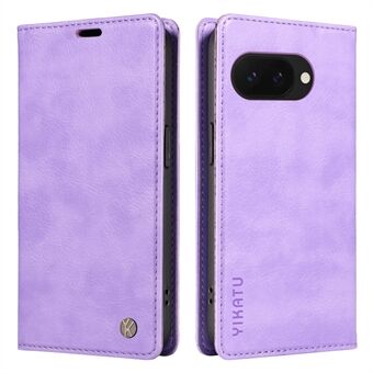 YIKATU YK-006 Voor Google Pixel 9a Hoes Magnetische Sluiting Lederen Telefoonhoes Litchi Textuur
