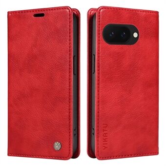 YIKATU YK-006 Voor Google Pixel 9a Hoes Magnetische Sluiting Lederen Telefoonhoes Litchi Textuur