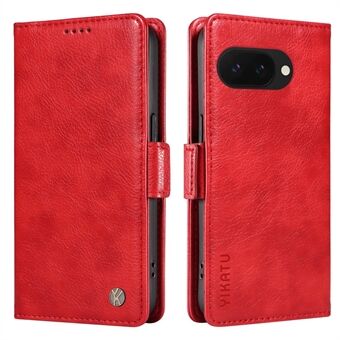 YIKATU YK-007 Voor Google Pixel 9a Hoes Zijgesp PU Lederen Telefoonhoes Litchi Textuur