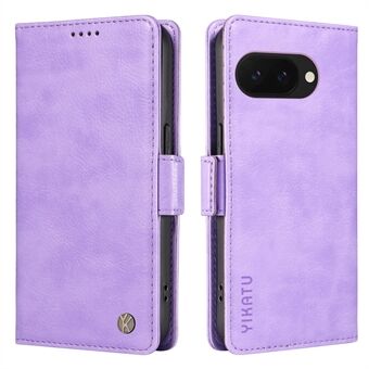 YIKATU YK-007 Voor Google Pixel 9a Hoes Zijsluiting PU Lederen Telefoonhoes Litchi Textuur