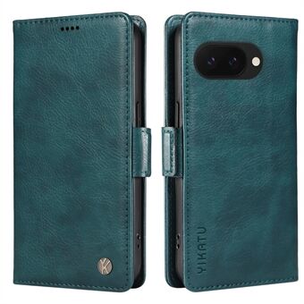 YIKATU YK-007 Voor Google Pixel 9a Hoes Zijsluiting PU Lederen Telefoonhoes Litchi Textuur