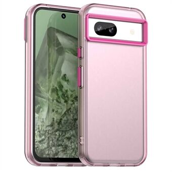 Voor Google Pixel 8a Hoes PC+TPU+PET Matte Anti-Val Telefoon Achterkant Hoes