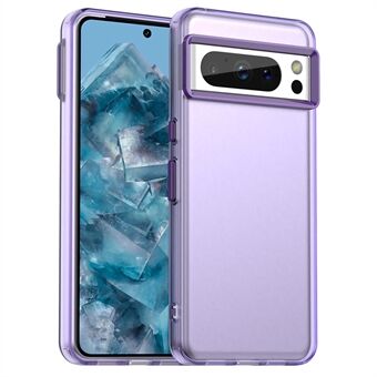 Voor Google Pixel 8 Pro Hoes PC+TPU+PET Matte Anti-Val Telefoon Achterkant Bescherming