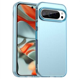 Voor Google Pixel 9 Pro XL Hoes PC+TPU+PET Matte Anti-Val Telefoon Achterkanthoesje