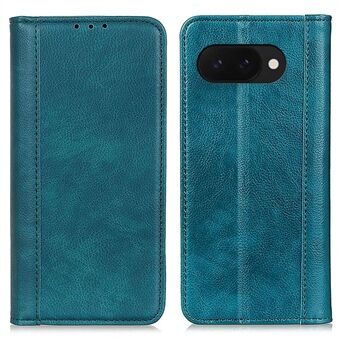 Voor Google Pixel 9a Stand Case Split Lederen Litchi Textuur Portemonnee Telefoonhoesje