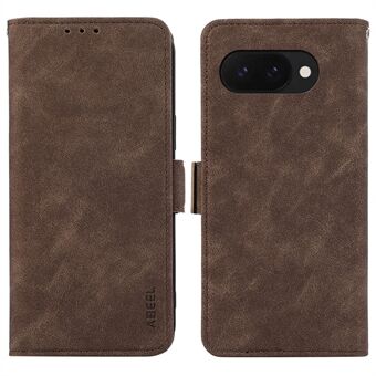 ABEEL Voor Google Pixel 9a Hoes PU Lederen Folio Standaard Bekijk RFID Blokkerende Telefoonhoesjes