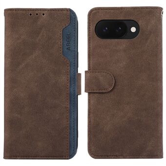 ABEEL Voor Google Pixel 9a Hoes Kleur Gespikkelde Leren Flip Telefoonhoes RFID Blokkeren