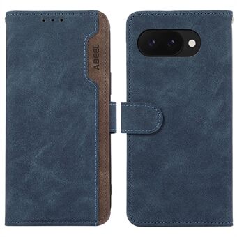 ABEEL Voor Google Pixel 9a Hoes Kleurgestreept Leren Flip Telefoonhoes RFID-Blokkering