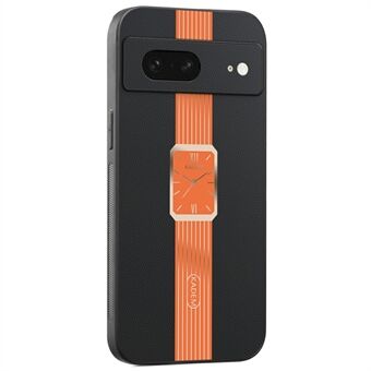 KADEM Voor Google Pixel 8 Hoes Leer+TPU+Acryl Anti-Kras Telefoonhoesje