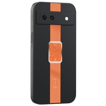 KADEM Voor Google Pixel 8a Hoes Leer+TPU+Acryl Anti-Kras Telefoonhoesje