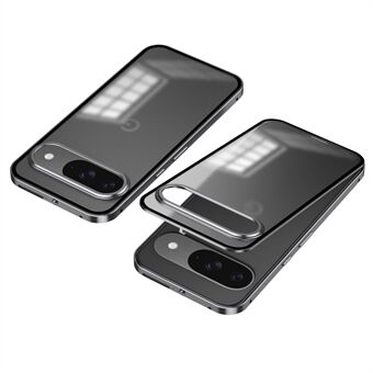 Voor Google Pixel 9 / Pixel 9 Pro Matte Hoes Aluminium Legering+PC Telefoonhoes Pop-Up Snapvergrendeling