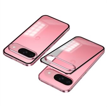 Voor Google Pixel 9 / Pixel 9 Pro Matte Hoes Aluminium Legering+PC Telefoonhoes Pop-Up Snap Lock