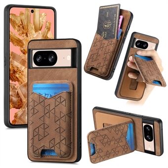 Voor Google Pixel 8 Hoesje Met Patroon Gedrukt Kaart Houder Standaard Leren Achterkant Cover