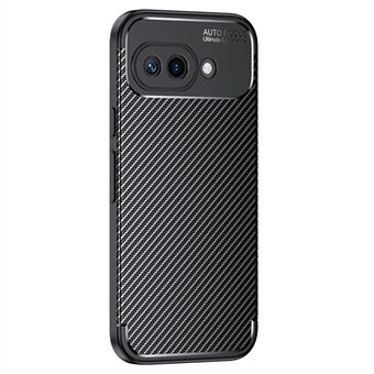 Voor Google Pixel 9a Hoesje Koolstofvezel Textuur TPU Telefoonhoes Warmteafvoer