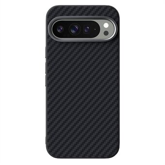 ABEEL Voor Google Pixel 9 / Pixel 9 Pro Hoes Compatibel met MagSafe Carbon Fiber Texture Achterkanthoes