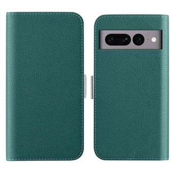 Voor de Google Pixel 7 Pro 5G Litchi Textuur Candy Kleur PU Leren Hoesje met Opvouwbare Stand en Portemonnee Functie, volledige bescherming voor je telefoon.