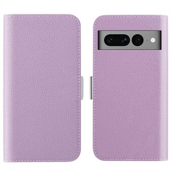 Voor Google Pixel 7 Pro 5G Litchi textuur snoepkleur PU lederen hoesje met opvouwbare standaard portemonnee telefoon volledig beschermende cover.