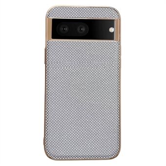 Elektrolytisch verguld telefoonhoesje voor Google Pixel 7 5G, versierd met strass steentjes, schokbestendige hoes van TPU+PU leer.