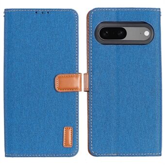 Voor de Google Pixel 7 5G Oxford Cloth Texture PU Lederen Mobiele Telefoon Portemonneehoesje met Stand en Schokbestendige Bescherming.